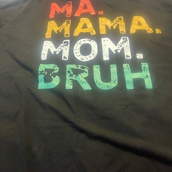 Tops - Boy mom t shirt with ma mama mom bruh on back size2XL